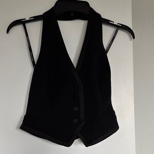 Guess by Marciano Black Halter Vest Top.  Fully Lined.